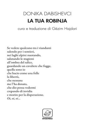 cover image of La tua robinja